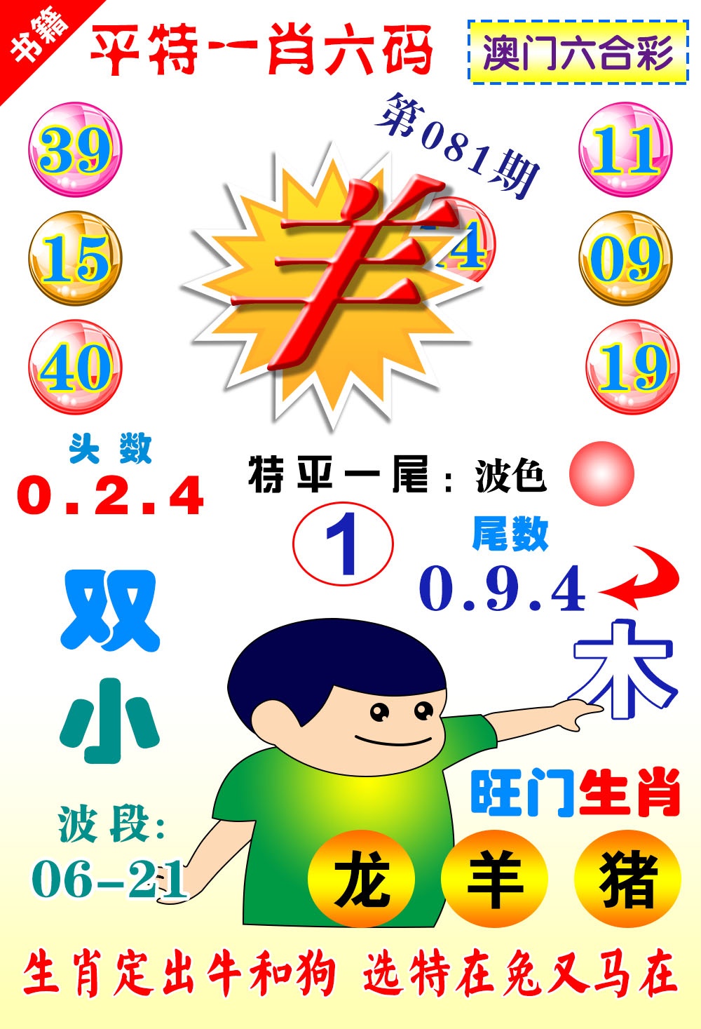 081期澳门一肖六码[图]